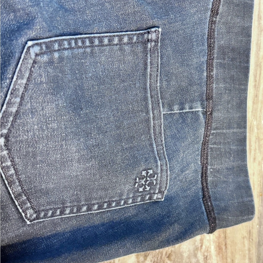 Tory Burch Mid Rise Denim Legging Jeans with Panel Pocket Details Woman’s sz 29 - Picture 3 of 4